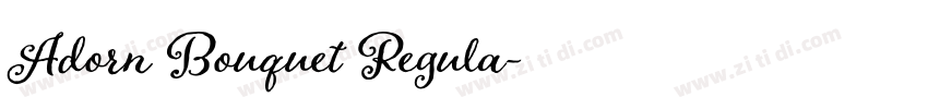 Adorn Bouquet Regula字体转换